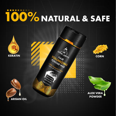 UrbanGabru Hair Volumizing Powder Wax strong hold | Matte Finish | 24 hrs hold | 100% natural & safe hair styling powder